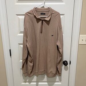 Southern Marsh Tan Quarter-Zip Pullover